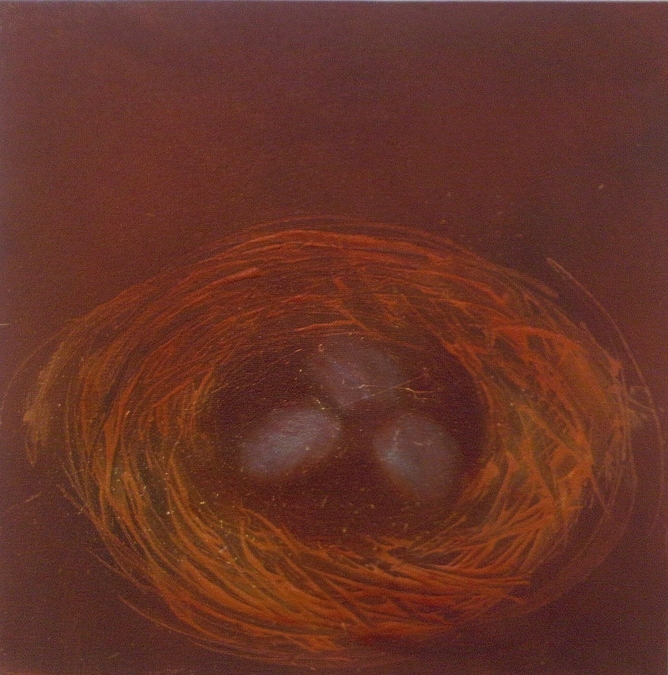 Three Eggs in Orange [SOLD]